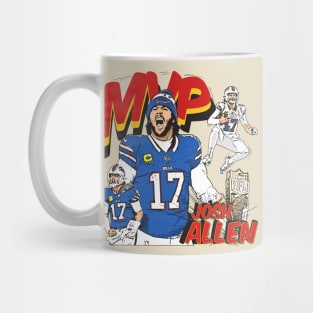 Josh Allen Mvp Nfl Comic Vintage Mug